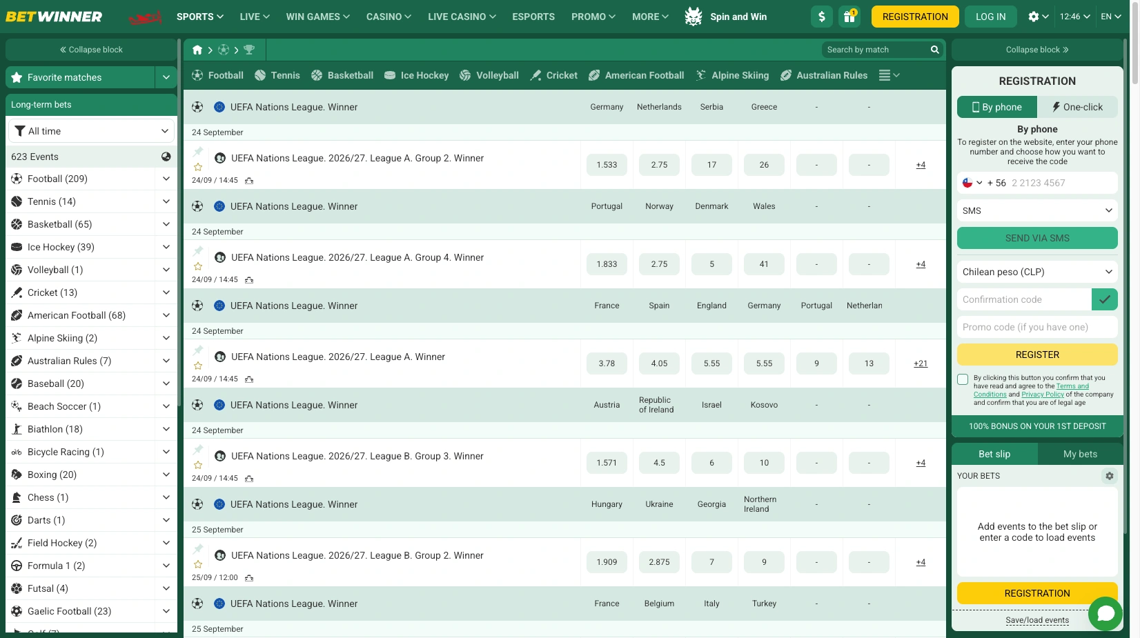 Betwinner Apuestas