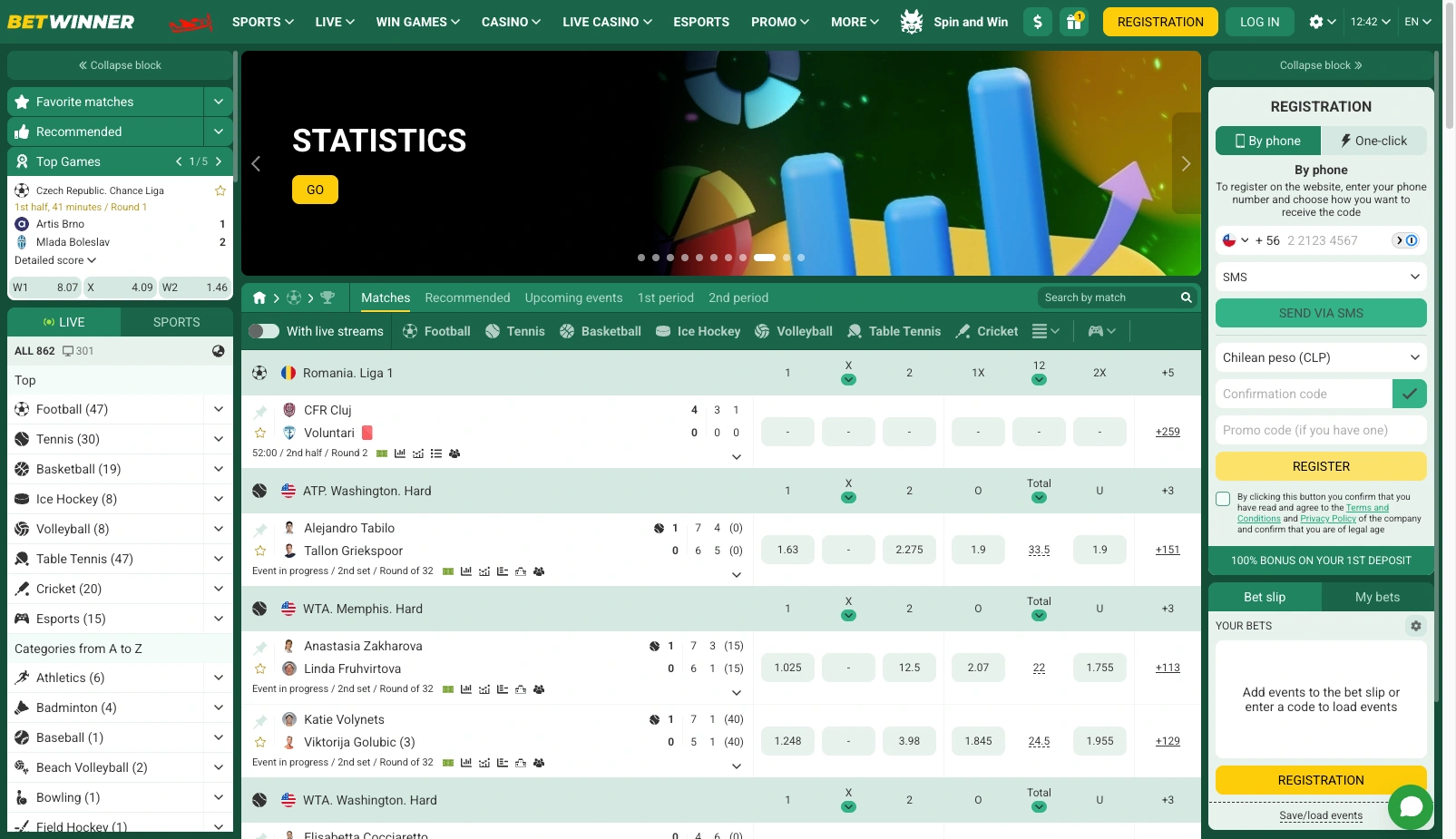 Betwinner Chile