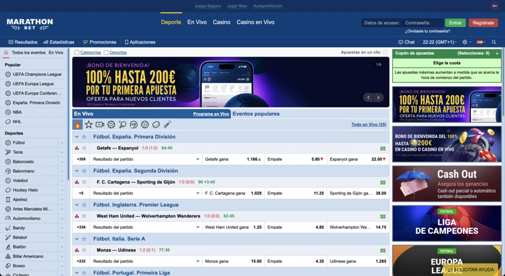 Marathonbet apuestas