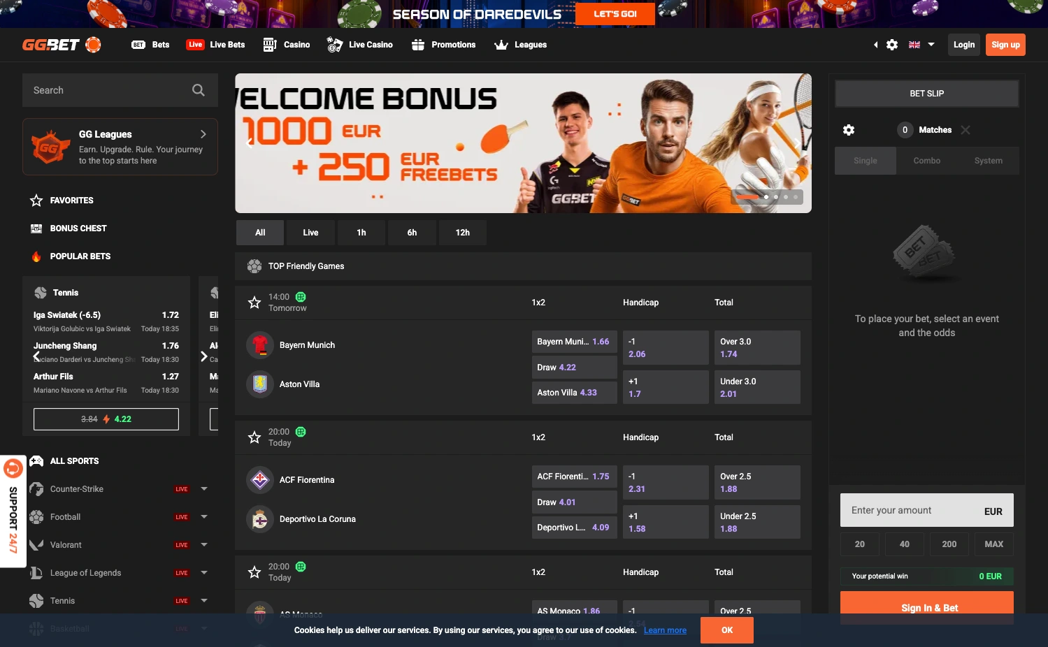 Casino GGBet Chile: juegos y proveedores