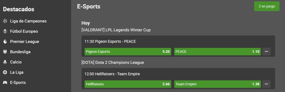 LSbet Esports y Deportes Virtuales