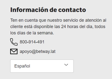 Betway Atencion al Cliente