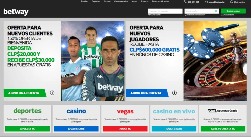 Betway Apuestas Chile