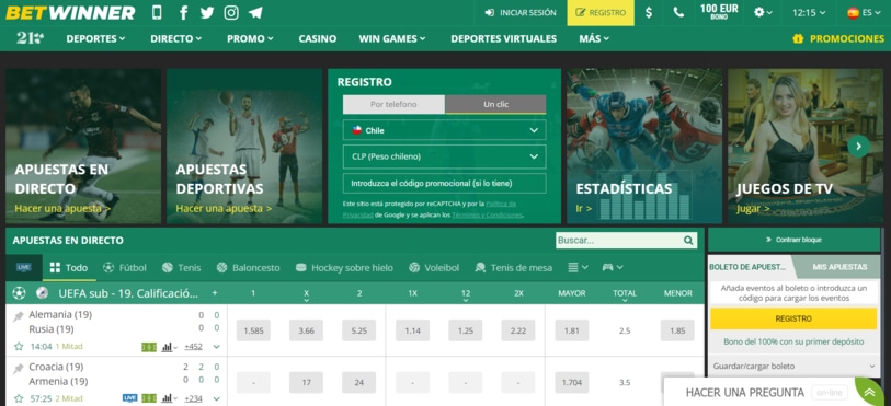 Betwinner Chile Apuestas y Casino