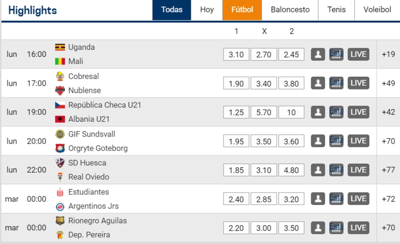 Rivalo Chile Apuestas Deportivas