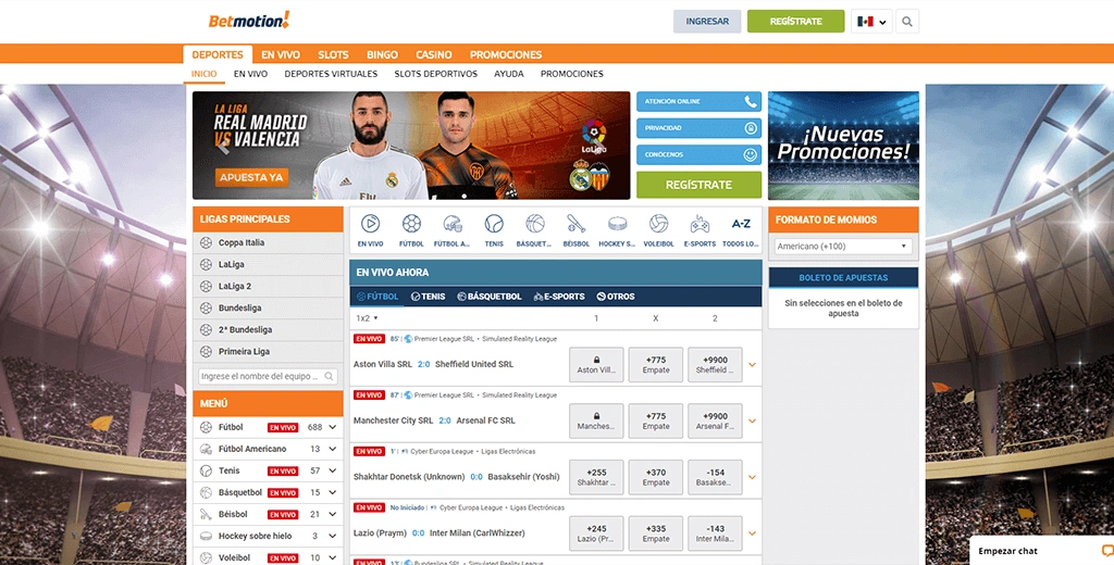 Betmotion apuestas