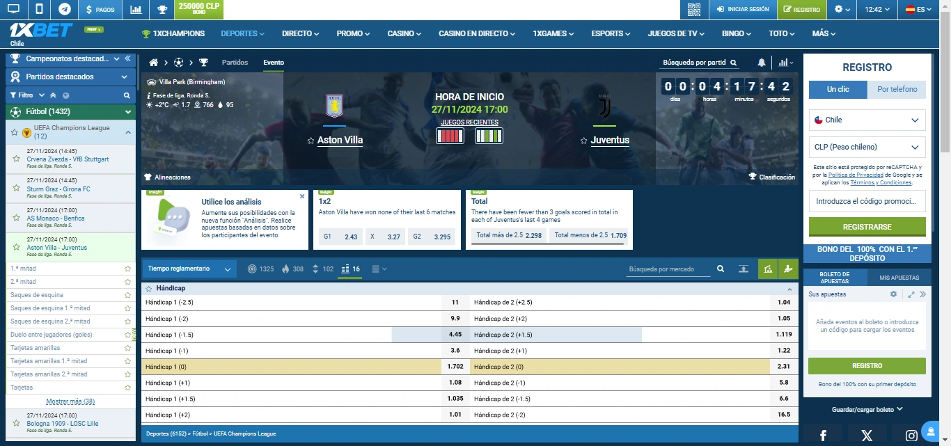 1xBet Chile