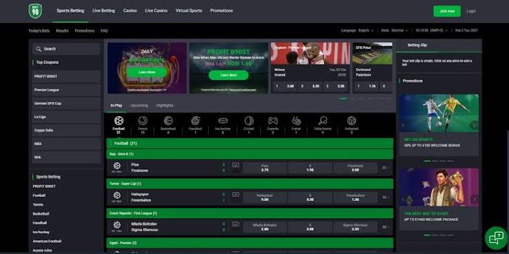 Bet90 - Captura de pantalla