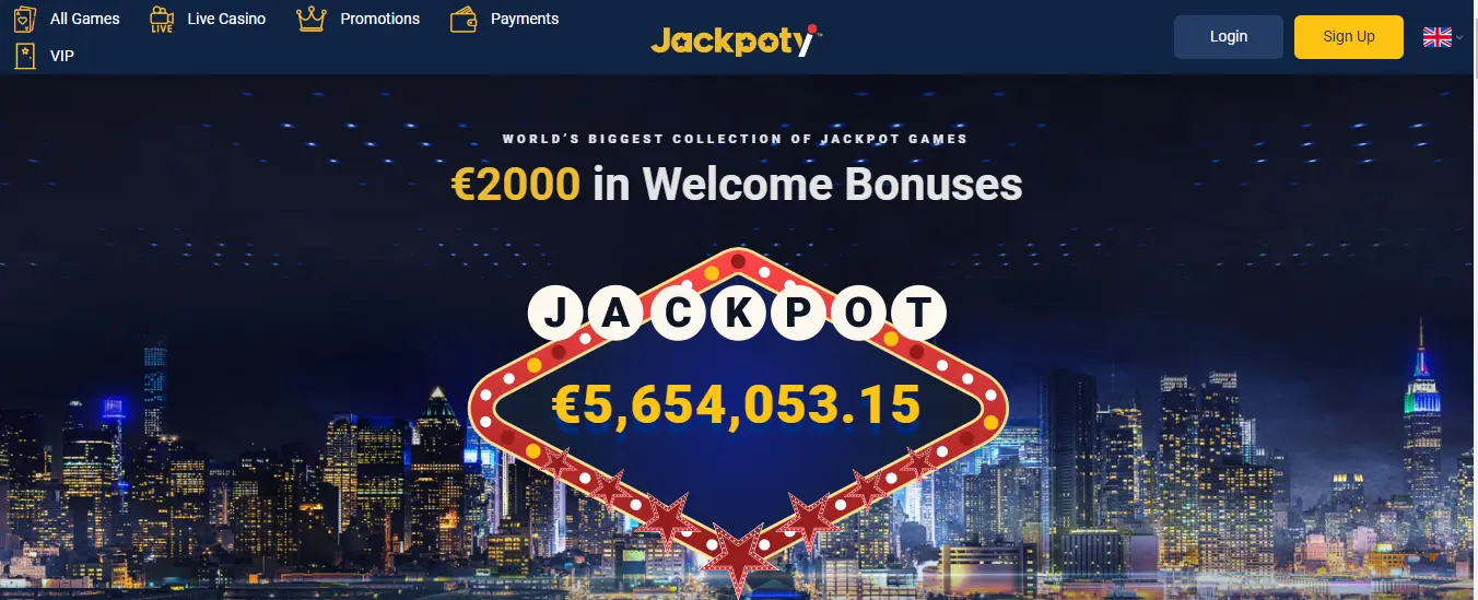 Oferta de Jackpot del casino Jackpoty