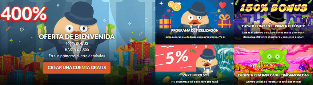 Bonos de apuestas en Mr. Bet