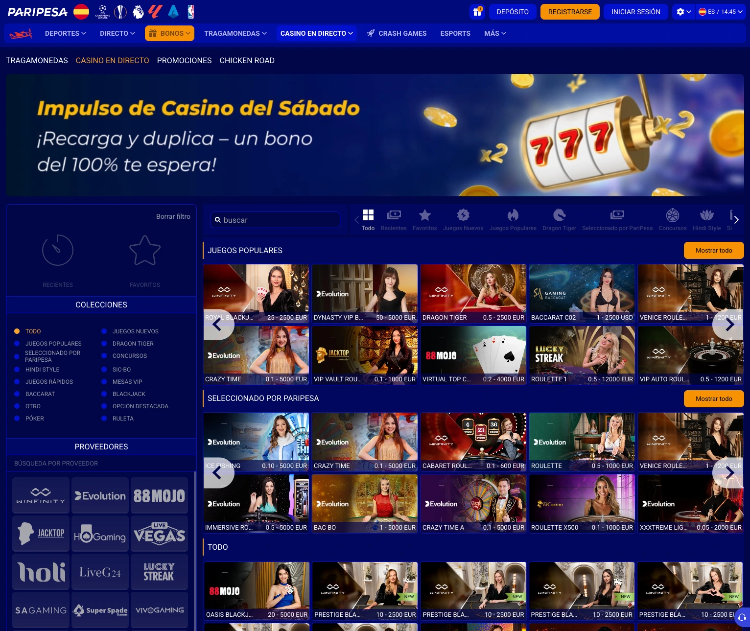 Paripesa apuestas