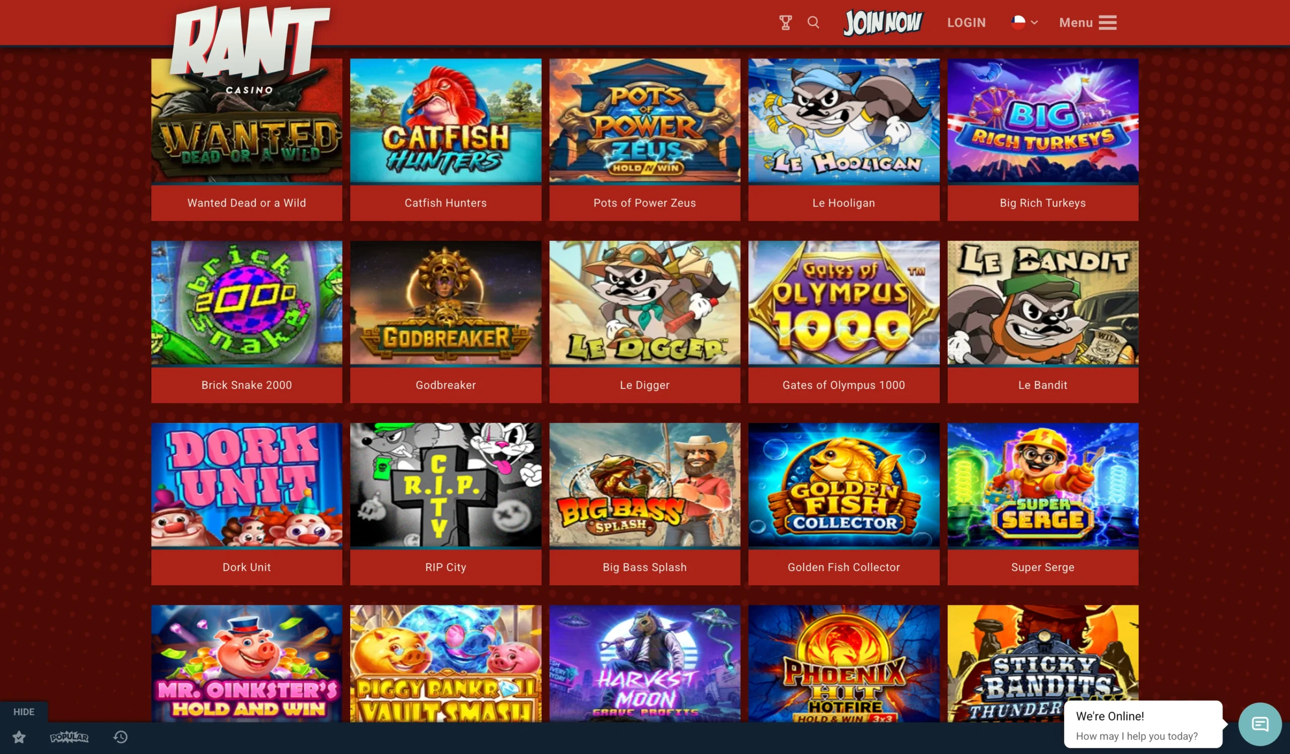 Rant Casinos en linea