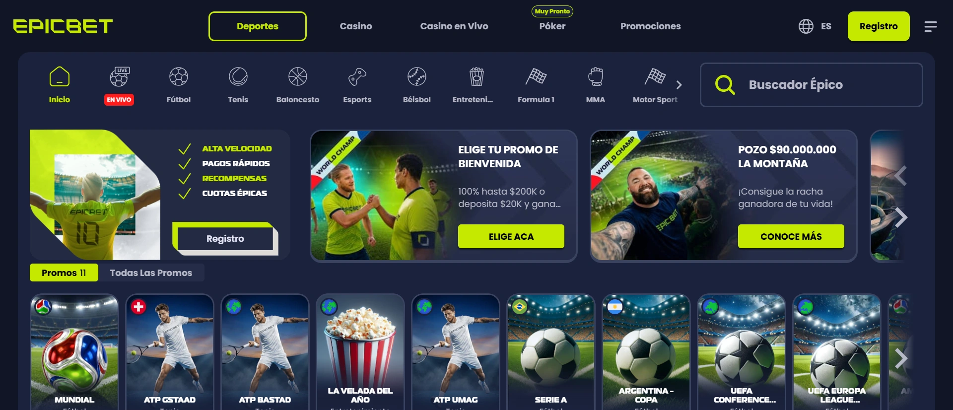 Epicbet - Captura de pantalla