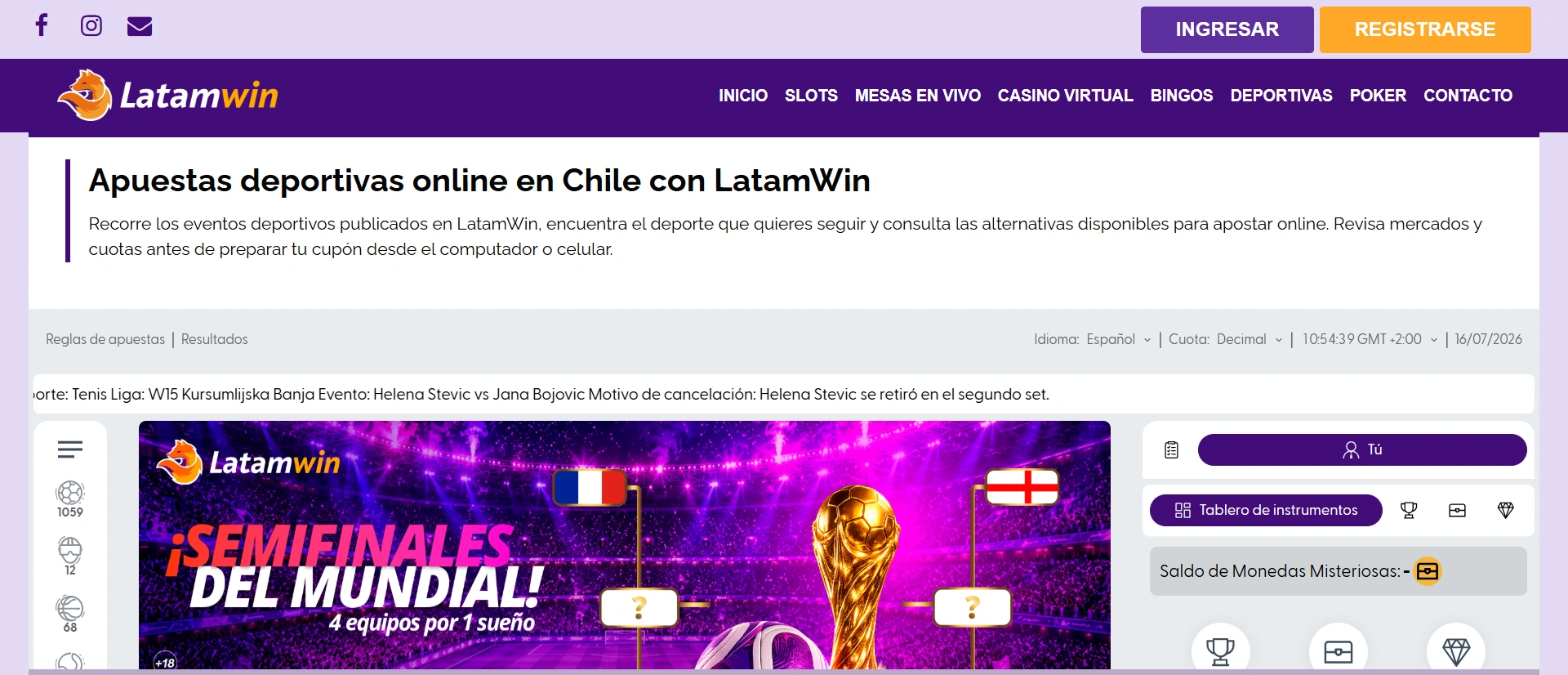 Latamwin - Captura de pantalla