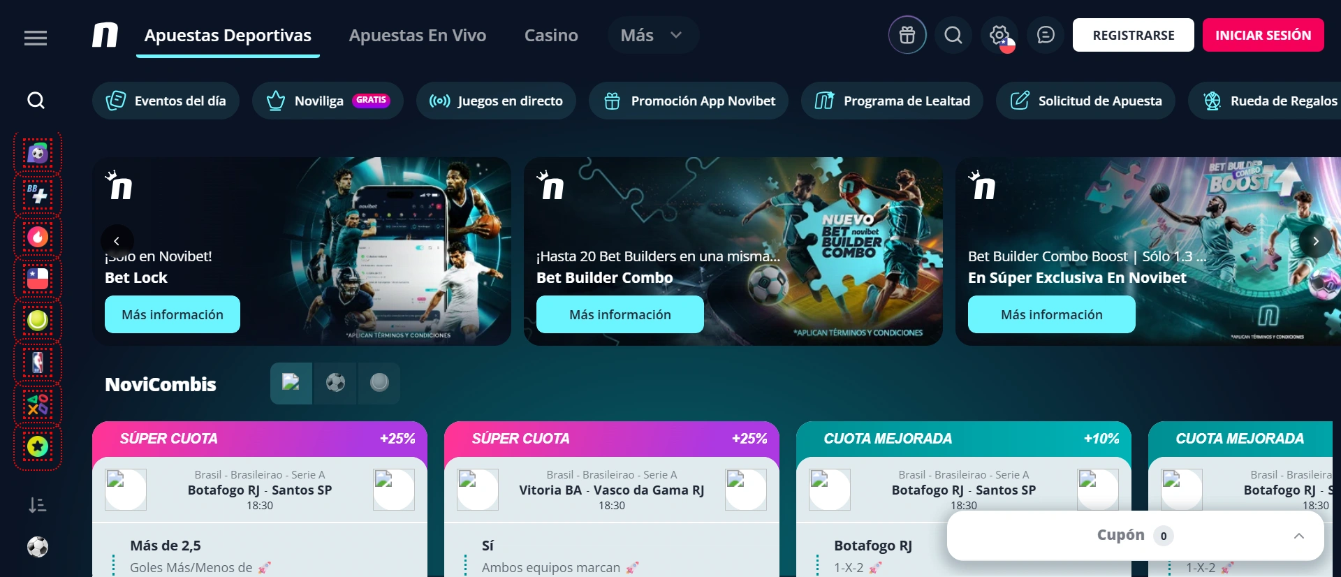 Novibet - Captura de pantalla